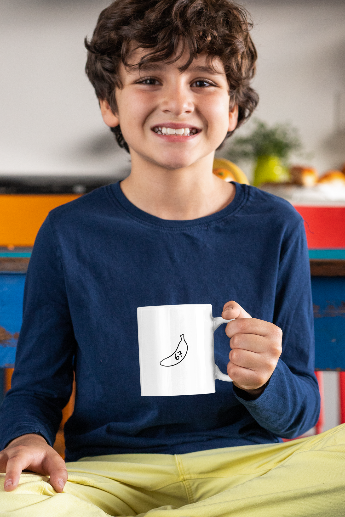 "67" Meme Ceramic Coffee Mug